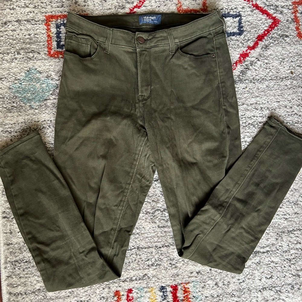 Olive green Old Navy Rockstar pants